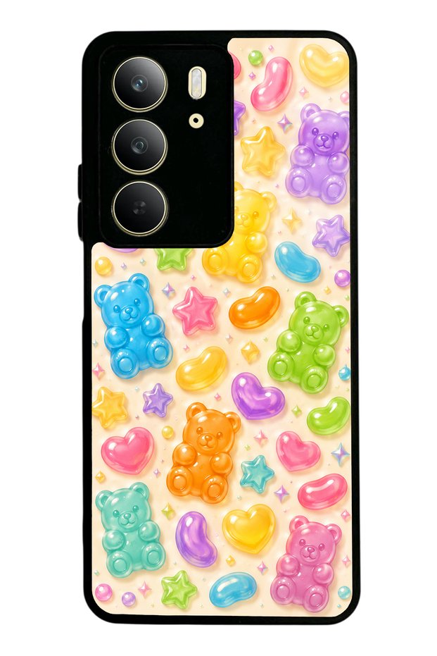 Realme C75 Sweet Bear Jelly Design Glossy Phone Case