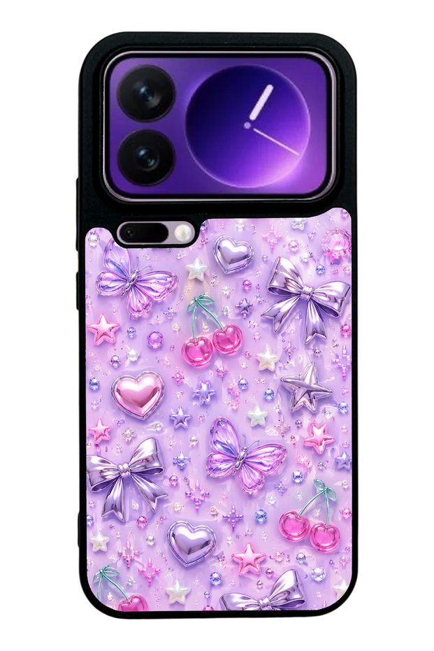 Xiaomi 17 Pro Lilac Charm Pop Design Glossy Phone Case