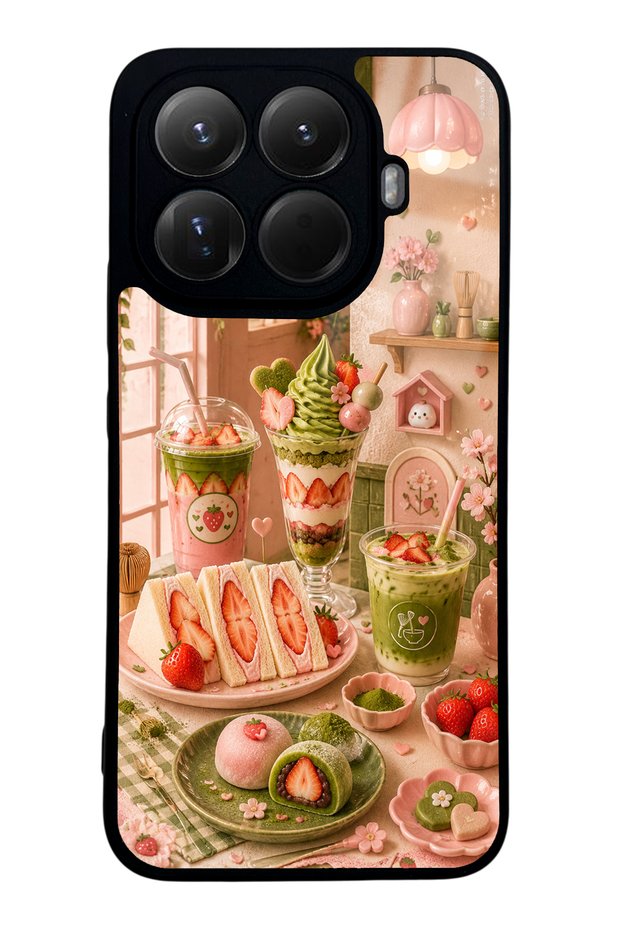 Xiaomi Mi 15t Pro Berry Matcha Corner Design Glossy Phone Case