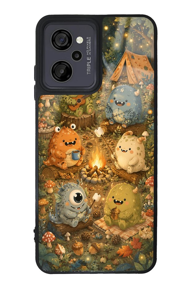 غطاء هاتف لامع بتصميم Casper M40 Forest Friends Camp