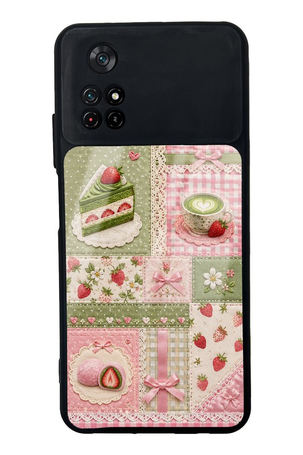Xiaomi Poco M4 Pro Matcha Berry Quilt Design Glossy Phone Case
