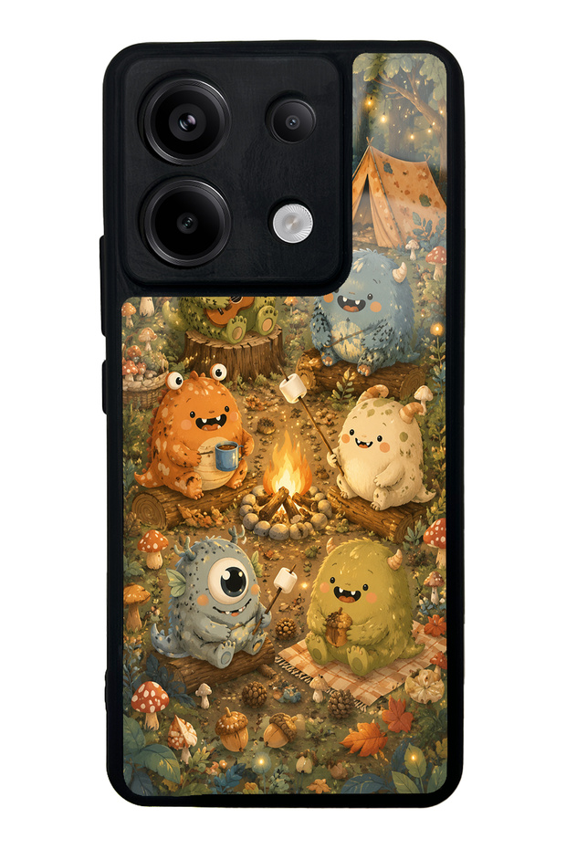 Xiaomi Redmi Note 13 Pro 5g Forest Friends Camp Design Glossy Phone Case