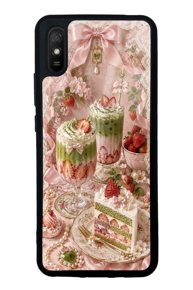 Xiaomi Redmi 9A Berry Matcha Dream Design Glossy Phone Case