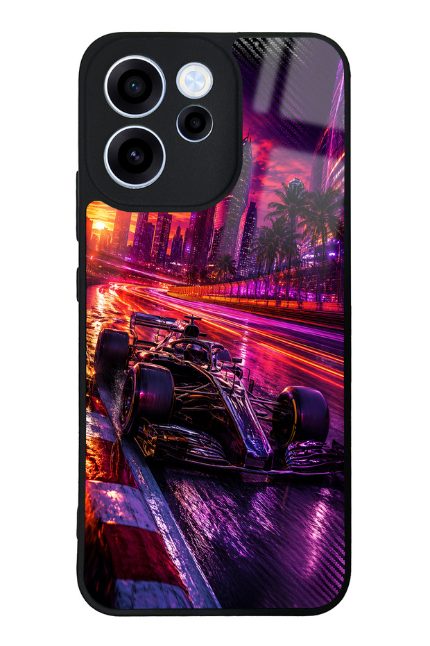 Oppo Reno 15F Purple Apex Design Glossy Phone Case
