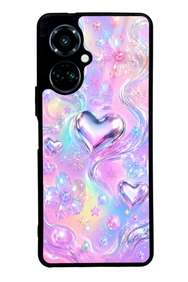 Tecno Camon 19 Iridescent Love Design Glossy Phone Case