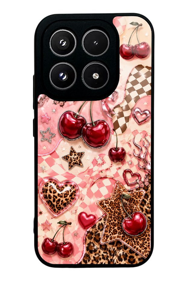Xiaomi 17 Cherry Rebel Pop Design Glossy Phone Case