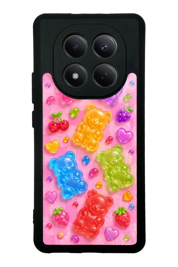 Xiaomi Redmi Note 15 4g Candy Bear Fruits Design Glossy Phone Case