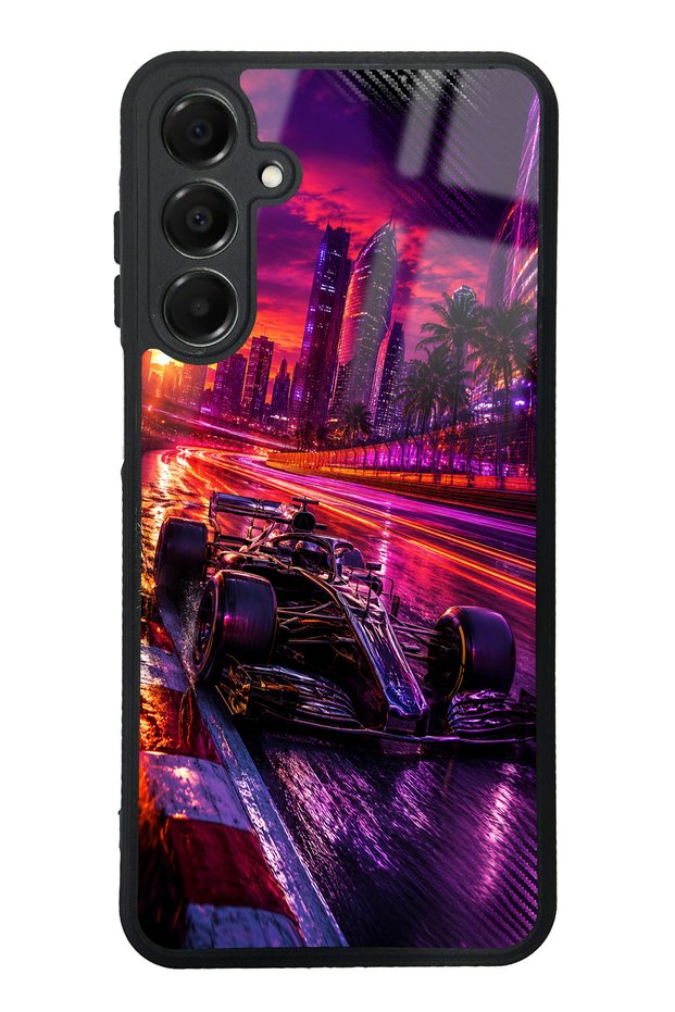 Samsung A16 Purple Apex Design Glossy Phone Case