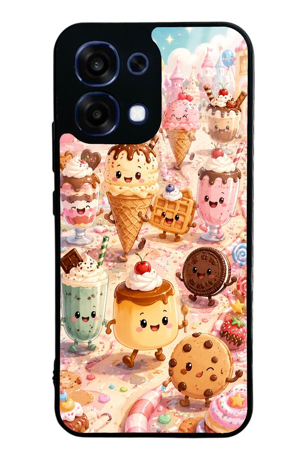 Oppo A6 Pro Dessert Wonderland Design Glossy Phone Case