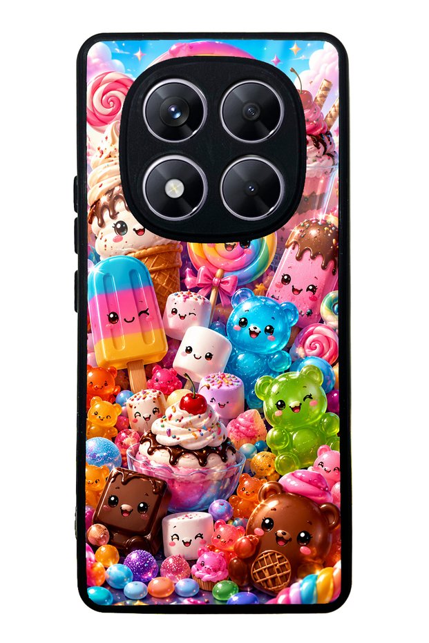 Xiaomi Redmi Note 14 Pro 5g Kawaii Candy Party Design Glossy Phone Case