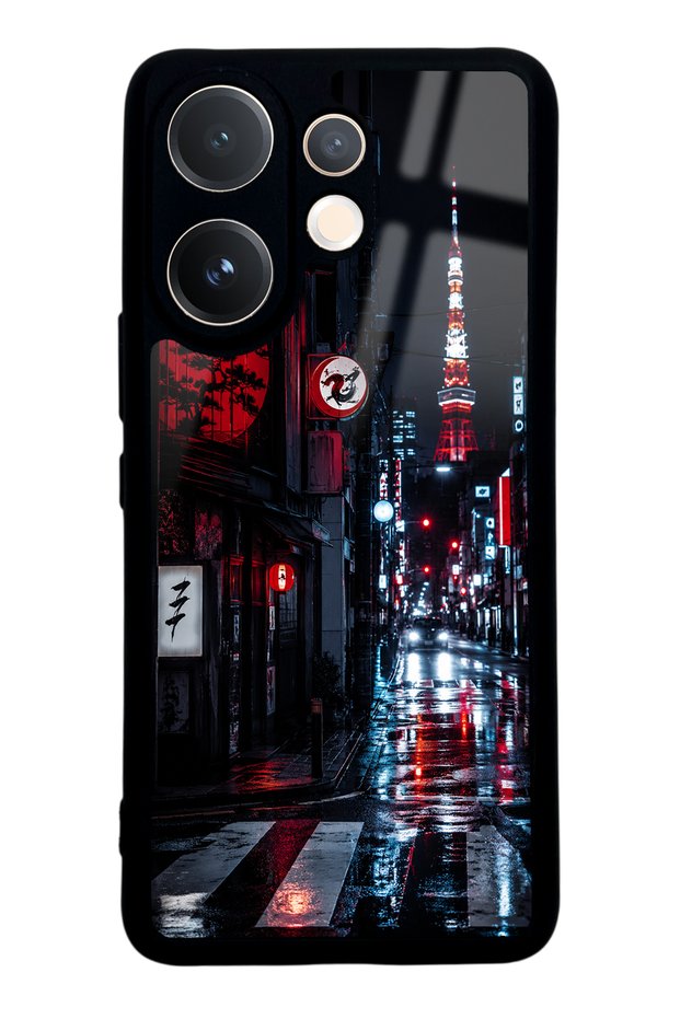 Vivo V60 Midnight Tokyo Design Glossy Phone Case