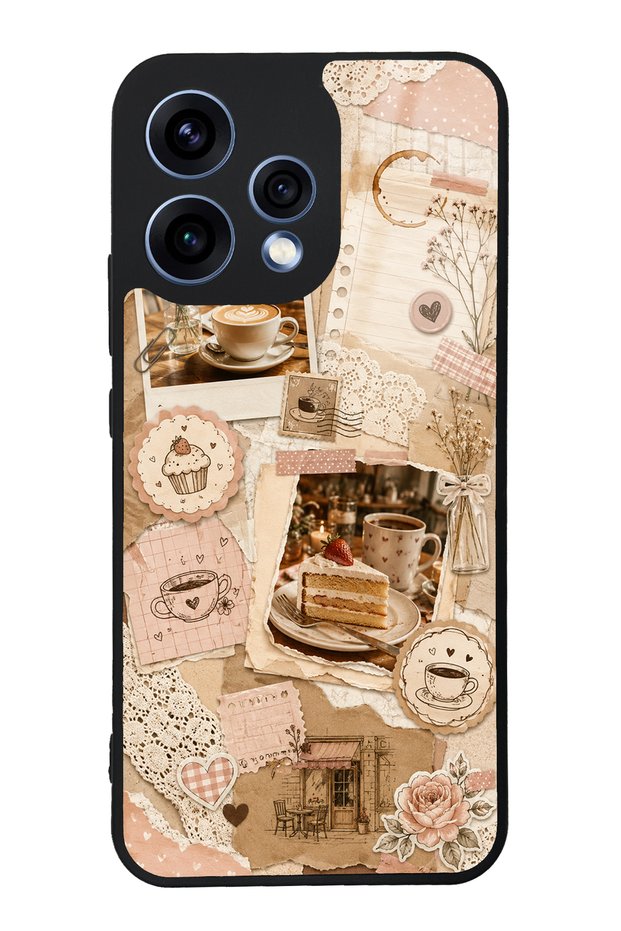Oppo Reno 15 Café Love Letters Design Glossy Phone Case