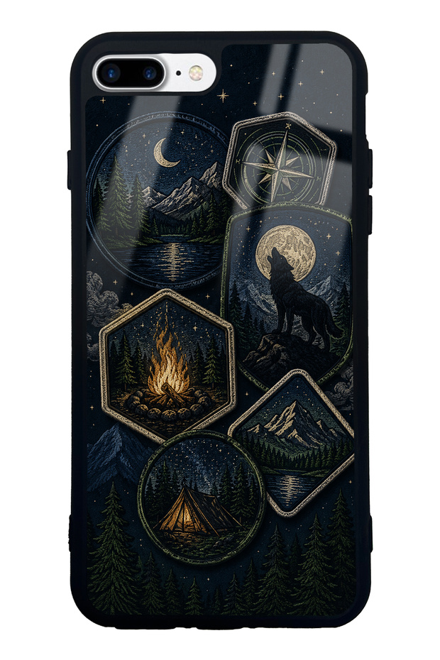 iPhone 7 Plus Moonlit Trails Design Glossy Phone Case