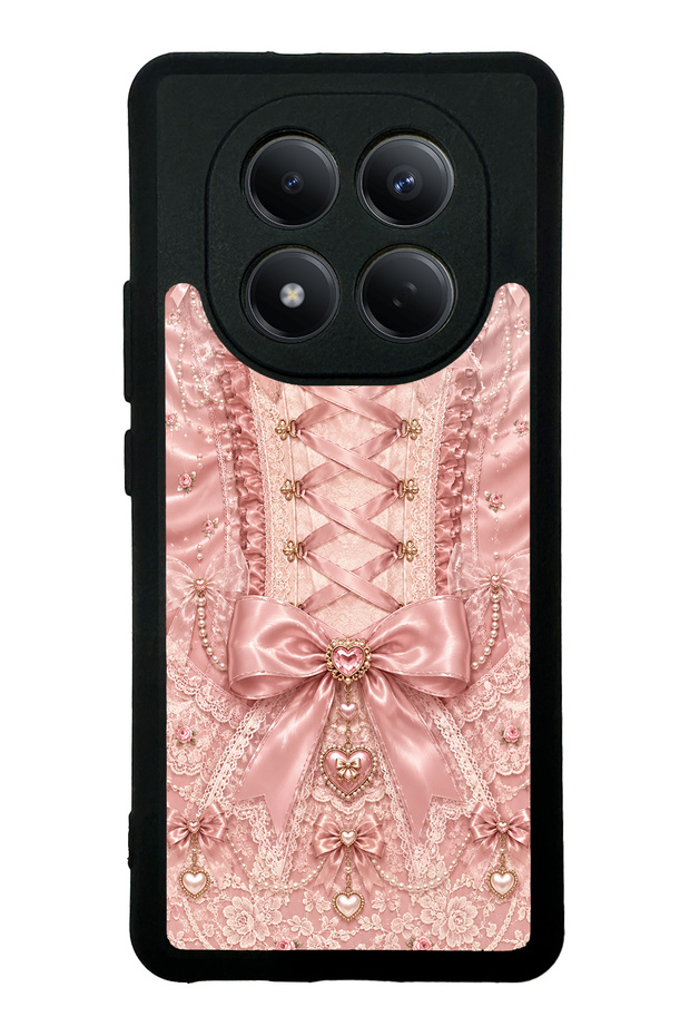 Xiaomi Redmi Note 15 4g Pink Corset Coquette Design Glossy Phone Case