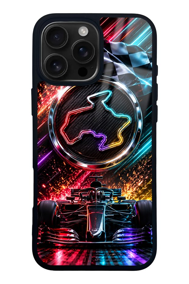 iPhone 16 Pro Max Apex Lights Design Glossy Phone Case