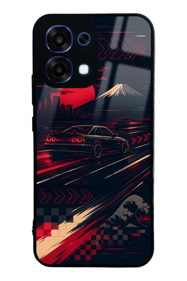 Oppo A6 Pro Tokyo Night Racing Design Glossy Phone Case