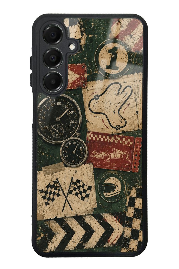 Samsung A16 Heritage Track Club Design Glossy Phone Case