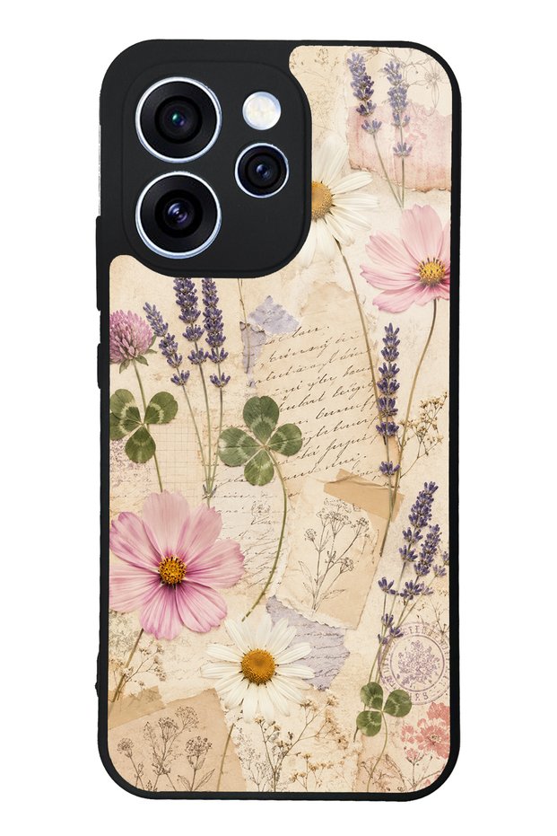 Oppo Reno 15 Pro Glossy Phone Case with Wildflower Letters Design