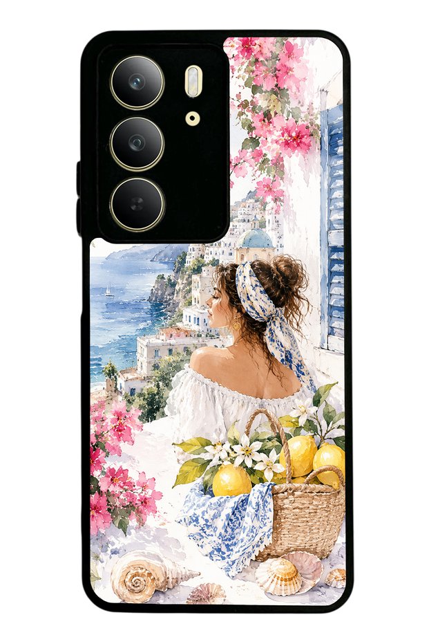 Realme C75 Positano Blue Design Glossy Phone Case