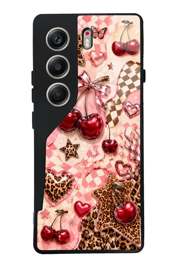 Tecno Camon 40 Cherry Rebel Pop Design Glossy Phone Case