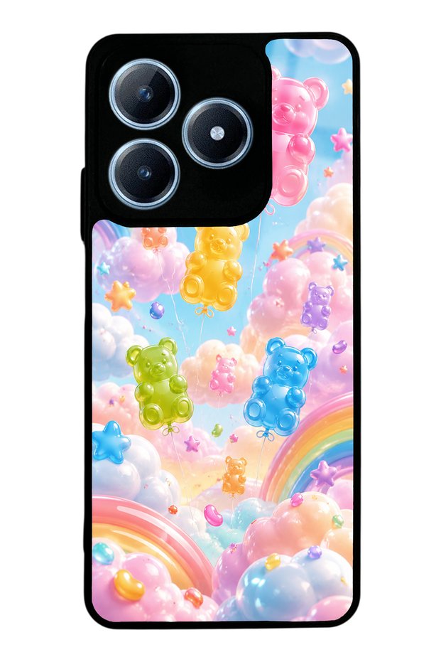 Realme C63 Jelly Bear Sky Design Glossy Phone Case