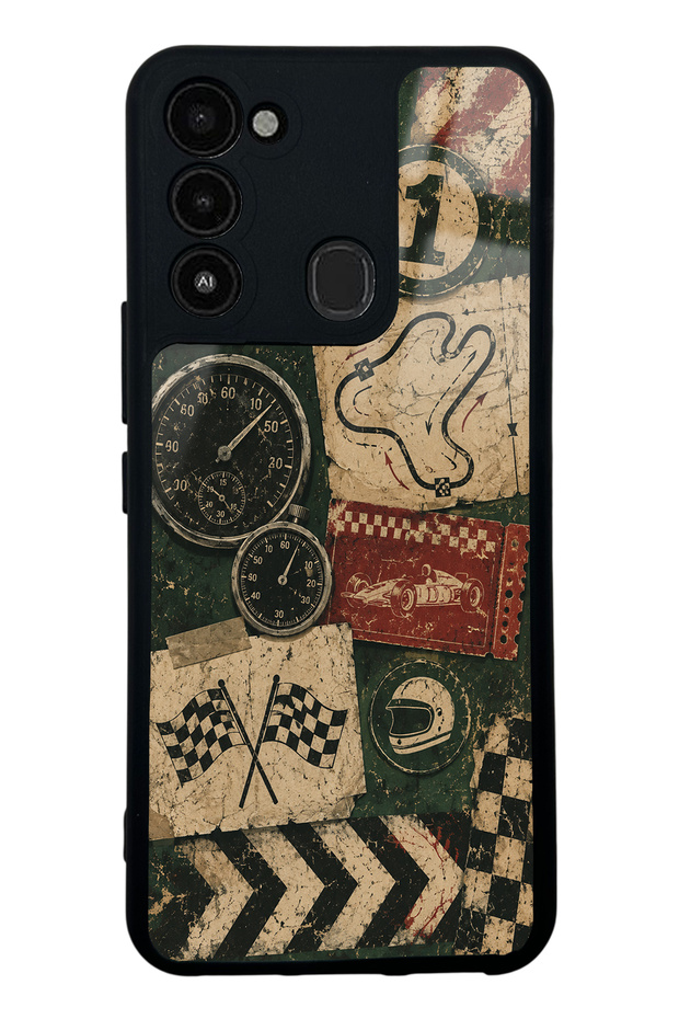 Tecno Spark 8C Heritage Track Club Design Glossy Phone Case