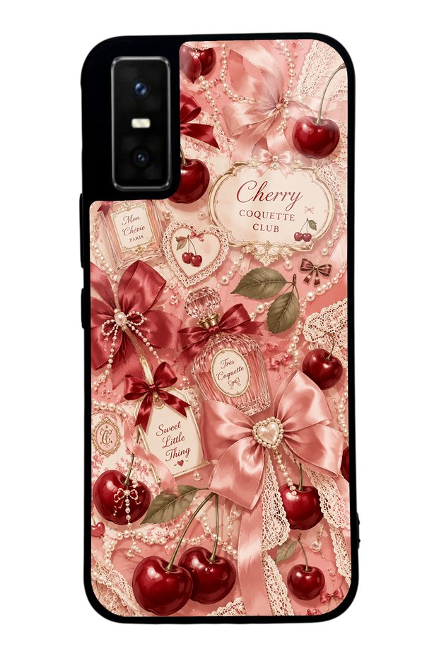 Infinix Gt 30 Pro Glossy Phone Case with Cherry Parfum Coquette Design