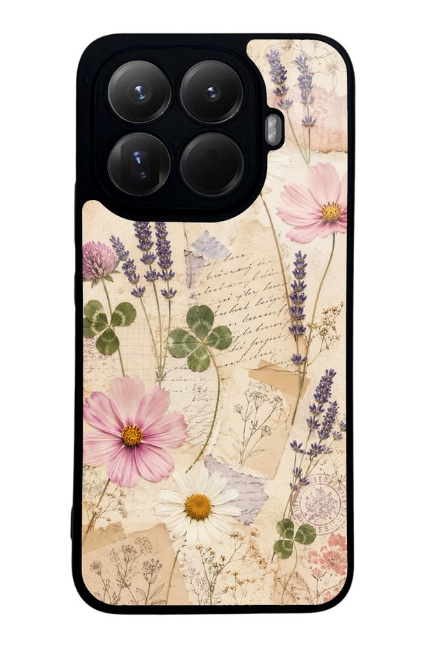 Xiaomi Mi 15t Pro Glossy Phone Case with Wildflower Letters Design