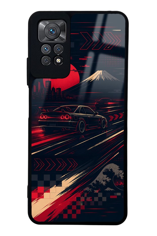 Xiaomi Redmi Note 11 Pro Tokyo Night Racing Design Glossy Phone Case