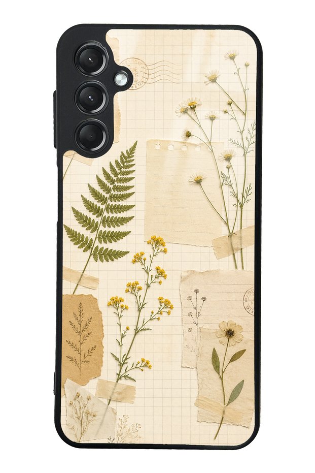 Samsung A24 Pressed Meadow Design Glossy Phone Case