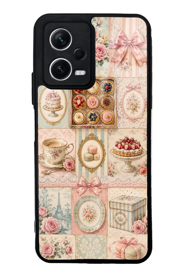 Xiaomi Redmi Note 12 5g Parisian Sweet Quilt Design Glossy Phone Case