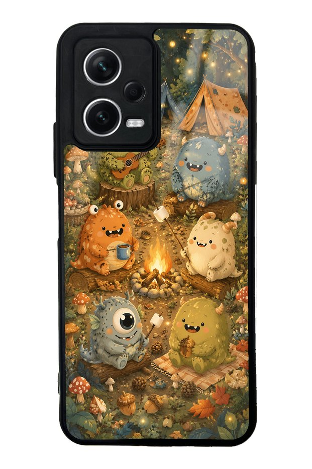 Xiaomi Redmi Note 12 5g Forest Friends Camp Design Glossy Phone Case
