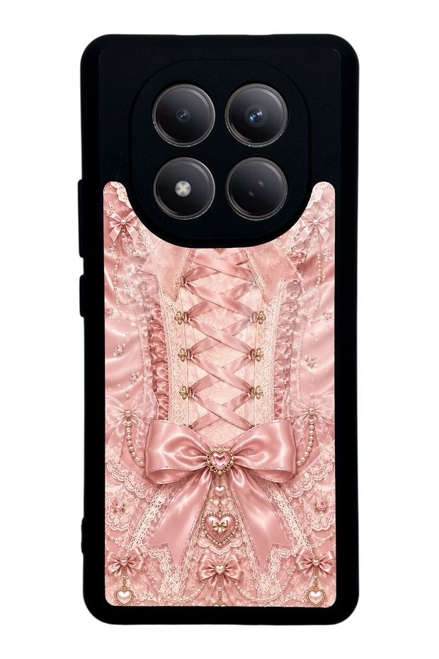 Xiaomi Redmi Note 15 5g Pink Corset Coquette Design Glossy Phone Case