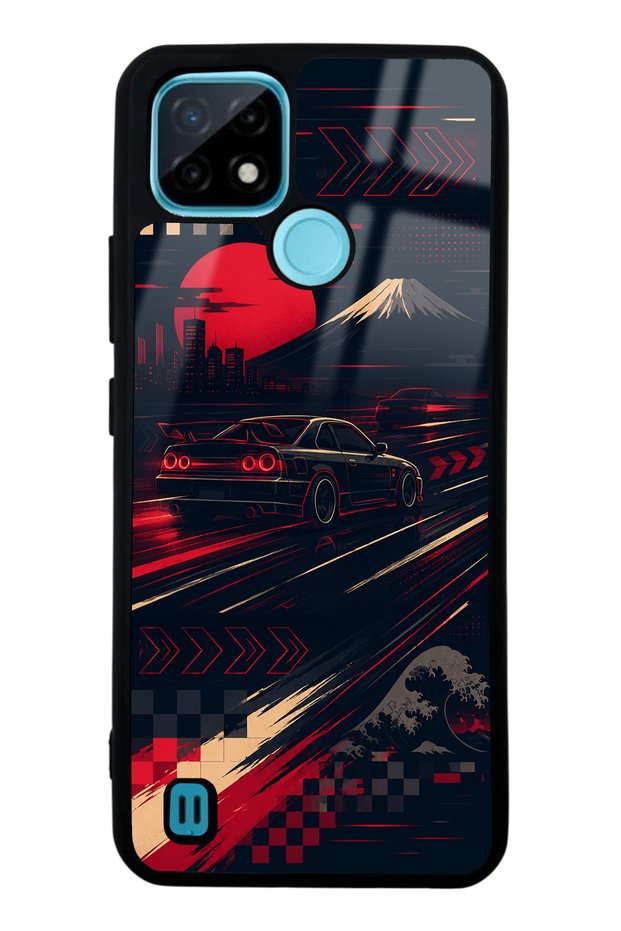 Realme C21 Tokyo Night Racing Design Glossy Phone Case