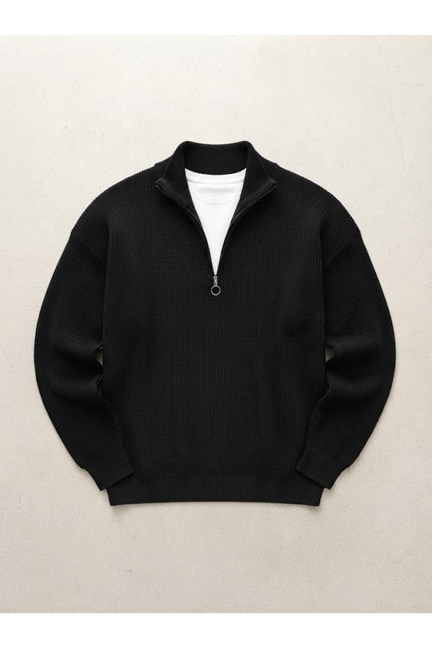 Men's Long Sleeve Zip-Up Knitwear Sweater and Short Sleeve T-Shirt/T-Shirt Buy 2 Get 1
