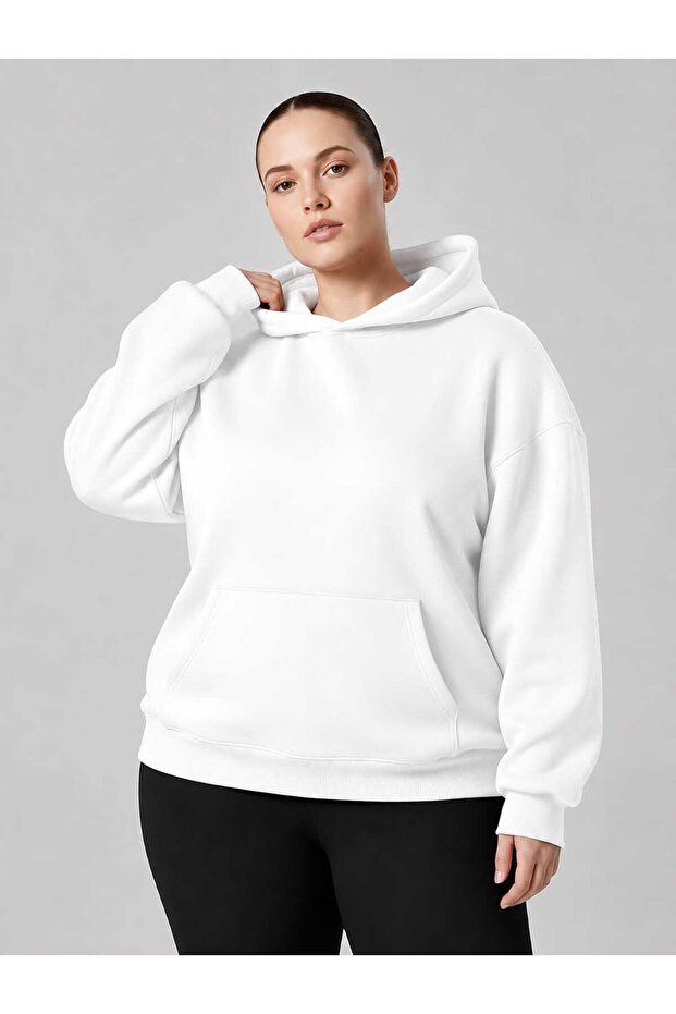 3 Yarn Combed Cotton Plus Size Unisex Sweatshirt Df2