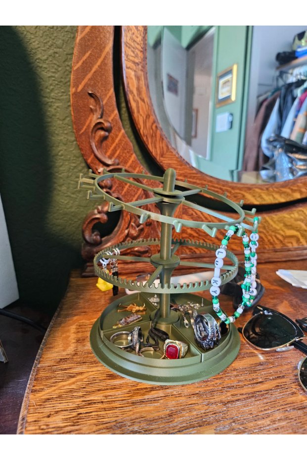 Rotating Jewelry Stand Earrings Rings Necklaces Organizer Jewelry Display and Storage Stand