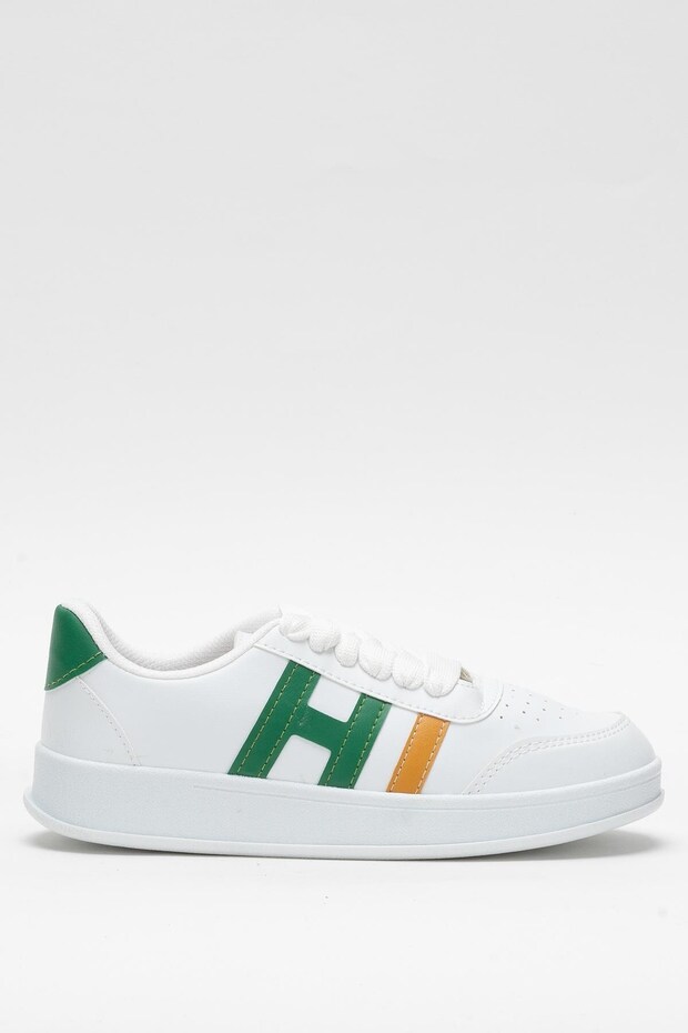 Unisex Sports Sneaker Shoes White - Green