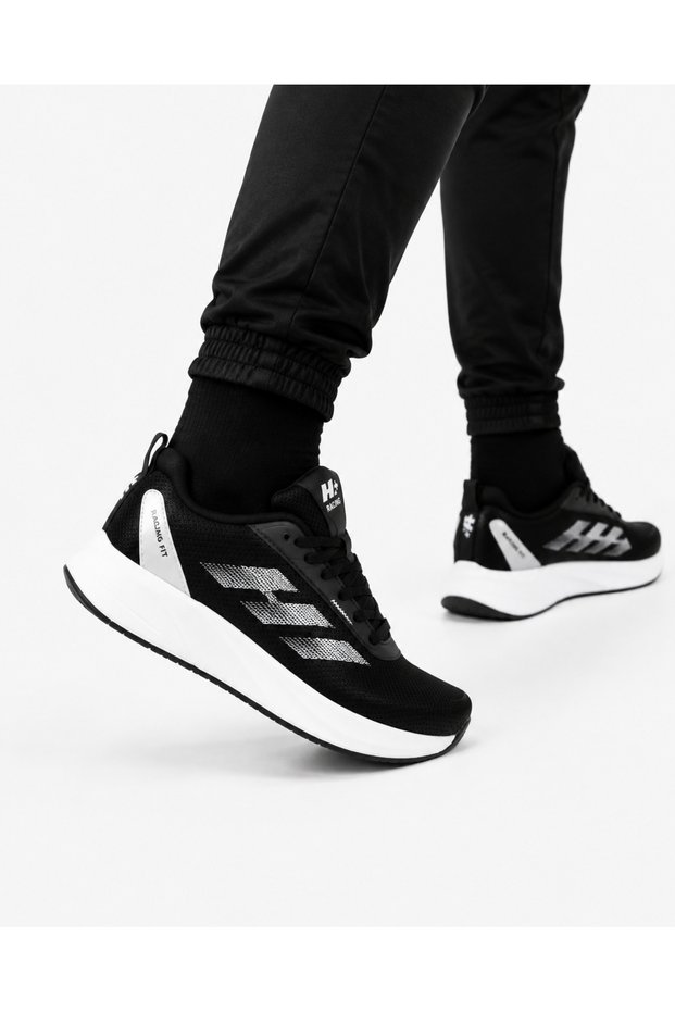 Airfile Poly Sole Unisex Sports Shoes Black-White