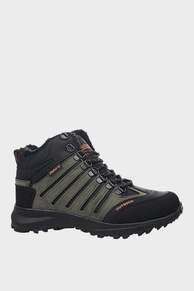 Unisex Fur Trekking Outdoor Boots Haki̇