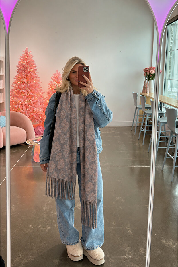 Alessa Scarf Soft Textured Shoulder Shawl