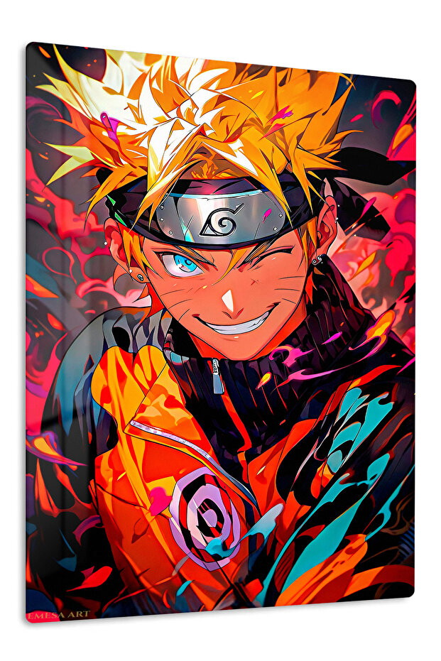 Naruto Uzumaki Anime Metal Wall Art