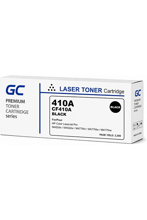 410A Compatible Toner Cartridge (CF410A) for HP Color LaserJet Pro M452dn, Pro M452dw, Pro M452nw, Pro MFP M477fnw, Pro MFP M477fdn, Pro MFP M477fdw, Pro M377dw Series – Black