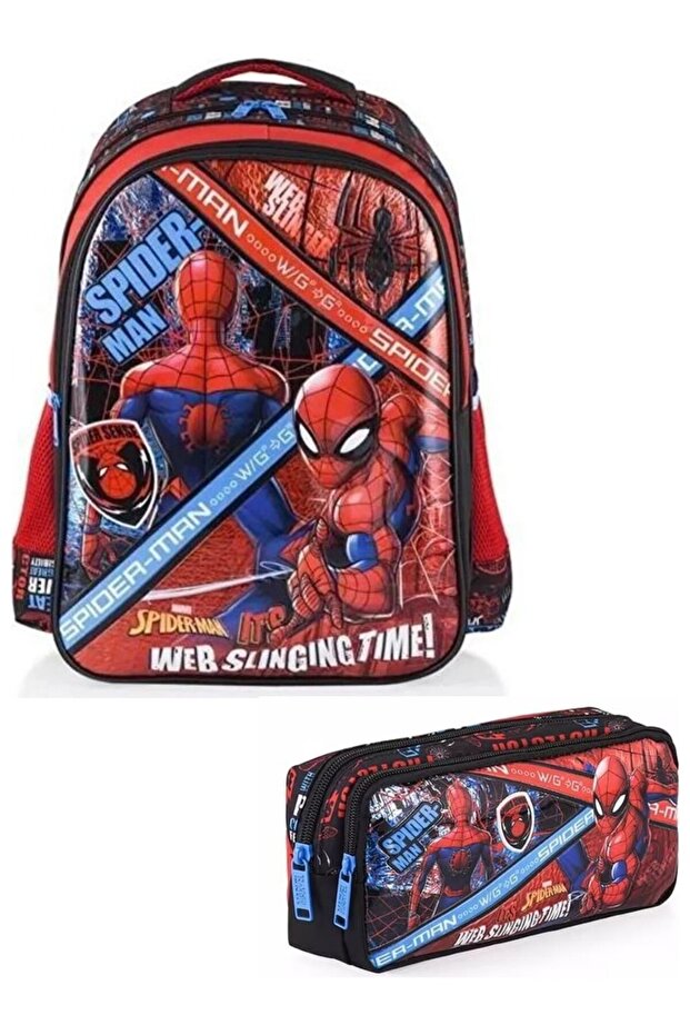 Primary School Bag and Pencil Bag Set of 2 Salto Web Slinging Time 2-Piece Bag Set