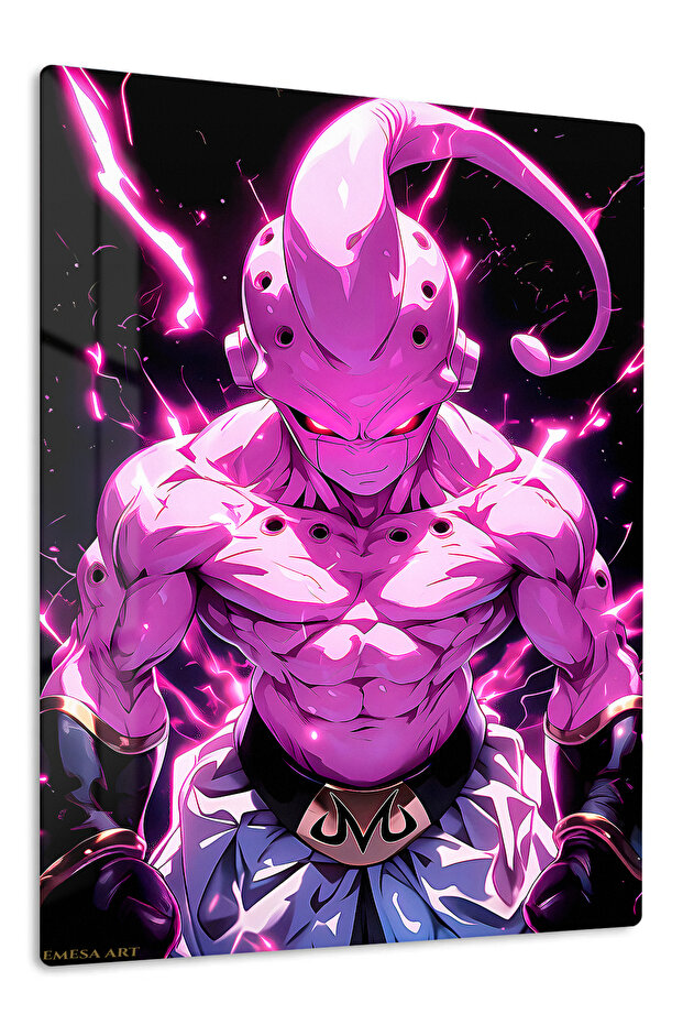 Kid Buu Anime Metal Wall Art