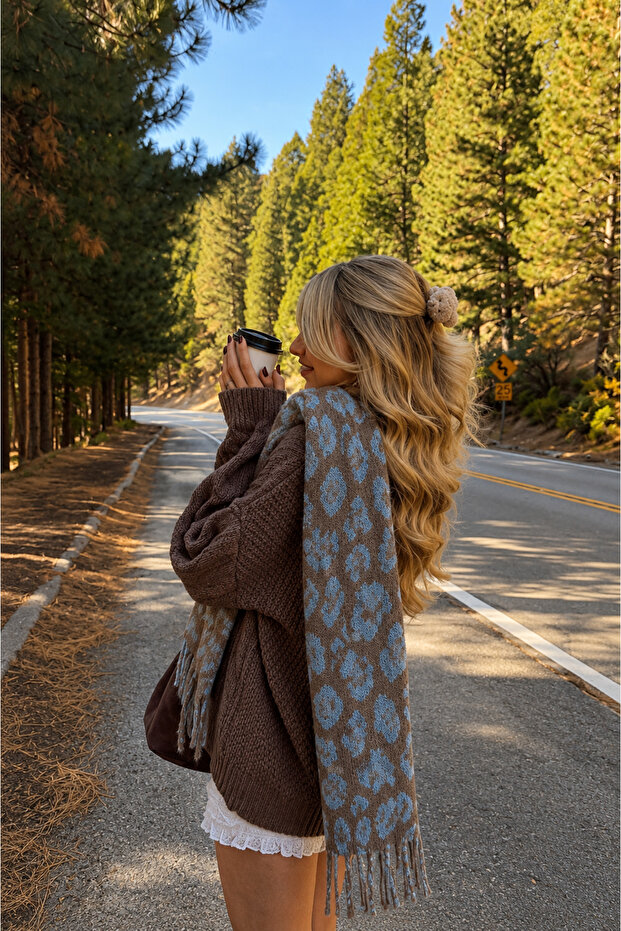 Alessa Scarf Soft Textured Shoulder Shawl