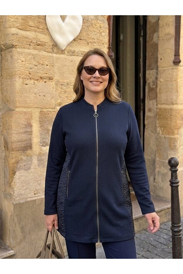 Side Padded Steel Knitted Tricot Women's Jacket
