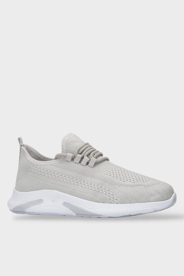 Unisex Summer Knitwear Sports Shoes Gray - White
