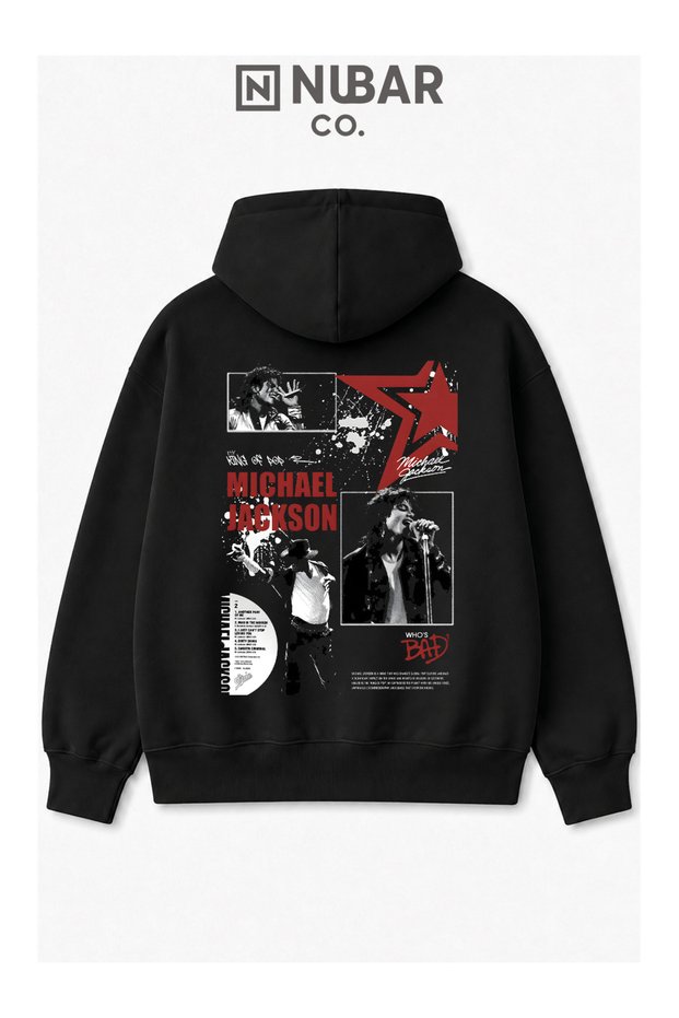 Michael Jackson Printed 3 Thread Threaded Unisex Premium Kangaroo Pocket Sweatshirt
