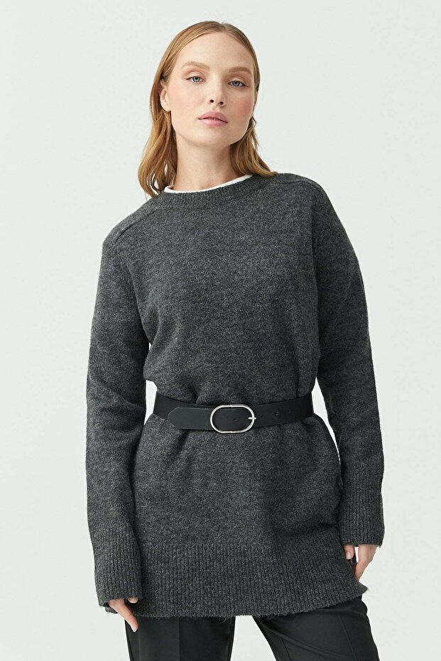 Women's Crew Neck Knitwear Tunic